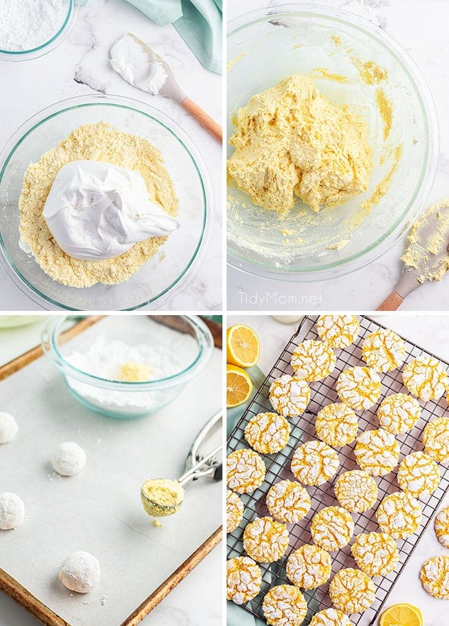 steps on how to make lemon cookies