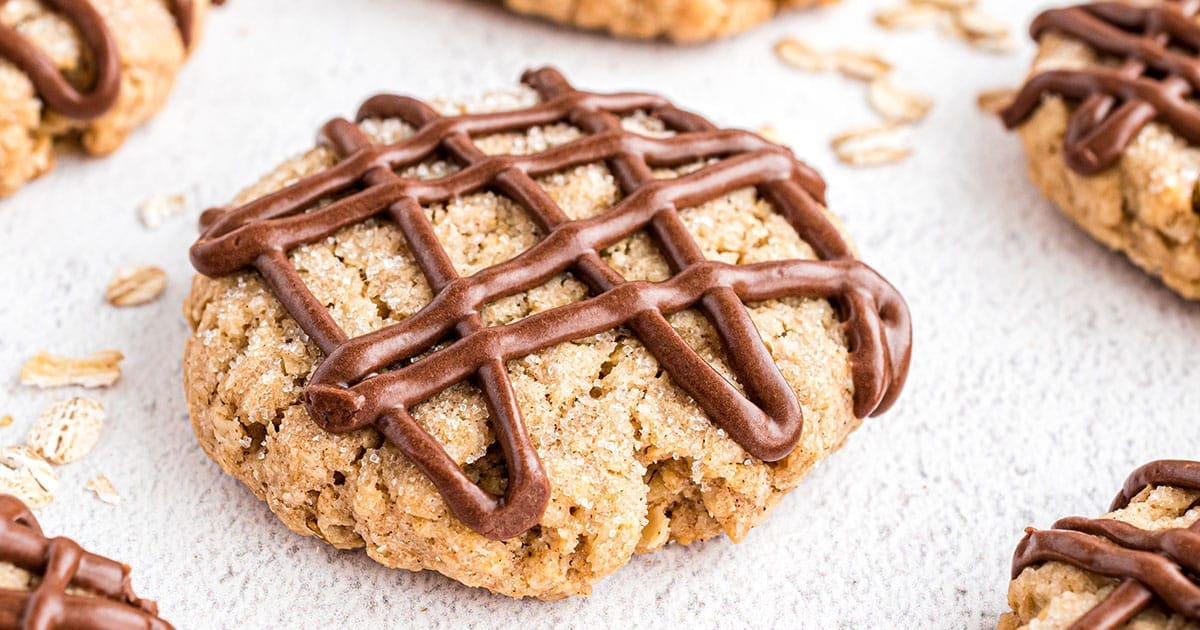 Oatmeal Cookies With Chocolate Drizzle TidyMom®