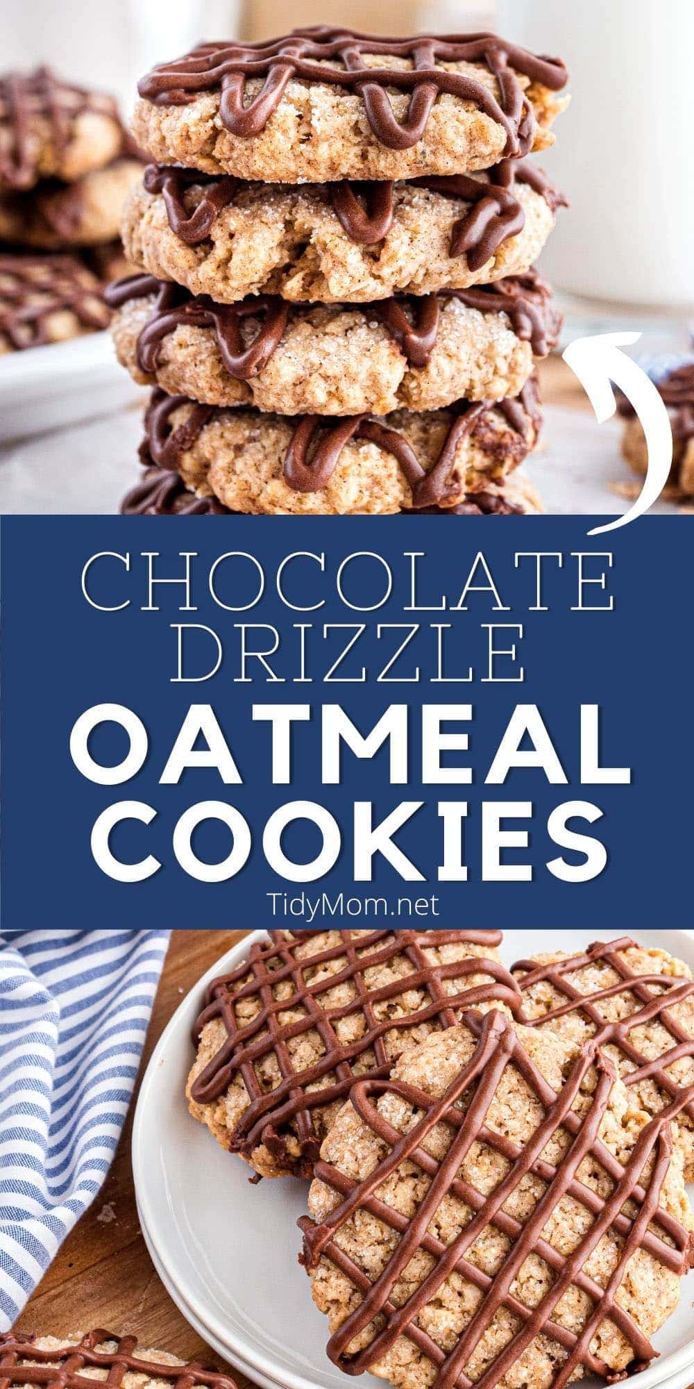 Oatmeal Cookies With Chocolate Drizzle TidyMom®