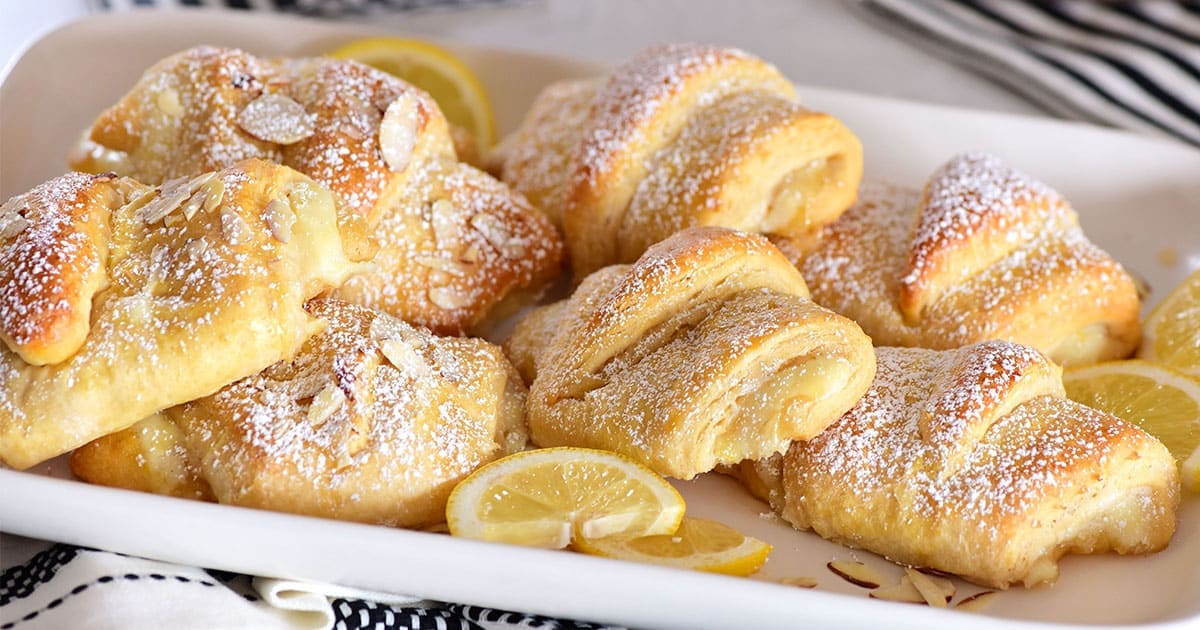 Lemon Cheesecake Crescent Rolls - Sweet Little Bluebird