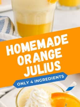 an orange julius with whipped cream on top
