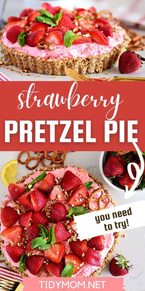 Strawberry Pretzel Pie - TidyMom®