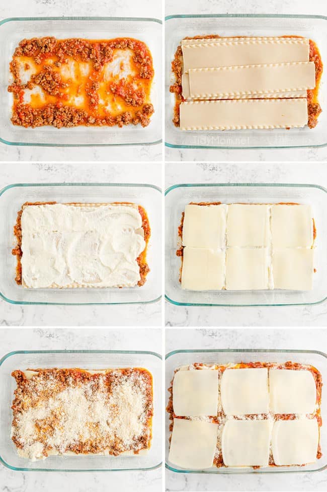 how to layer lasagna