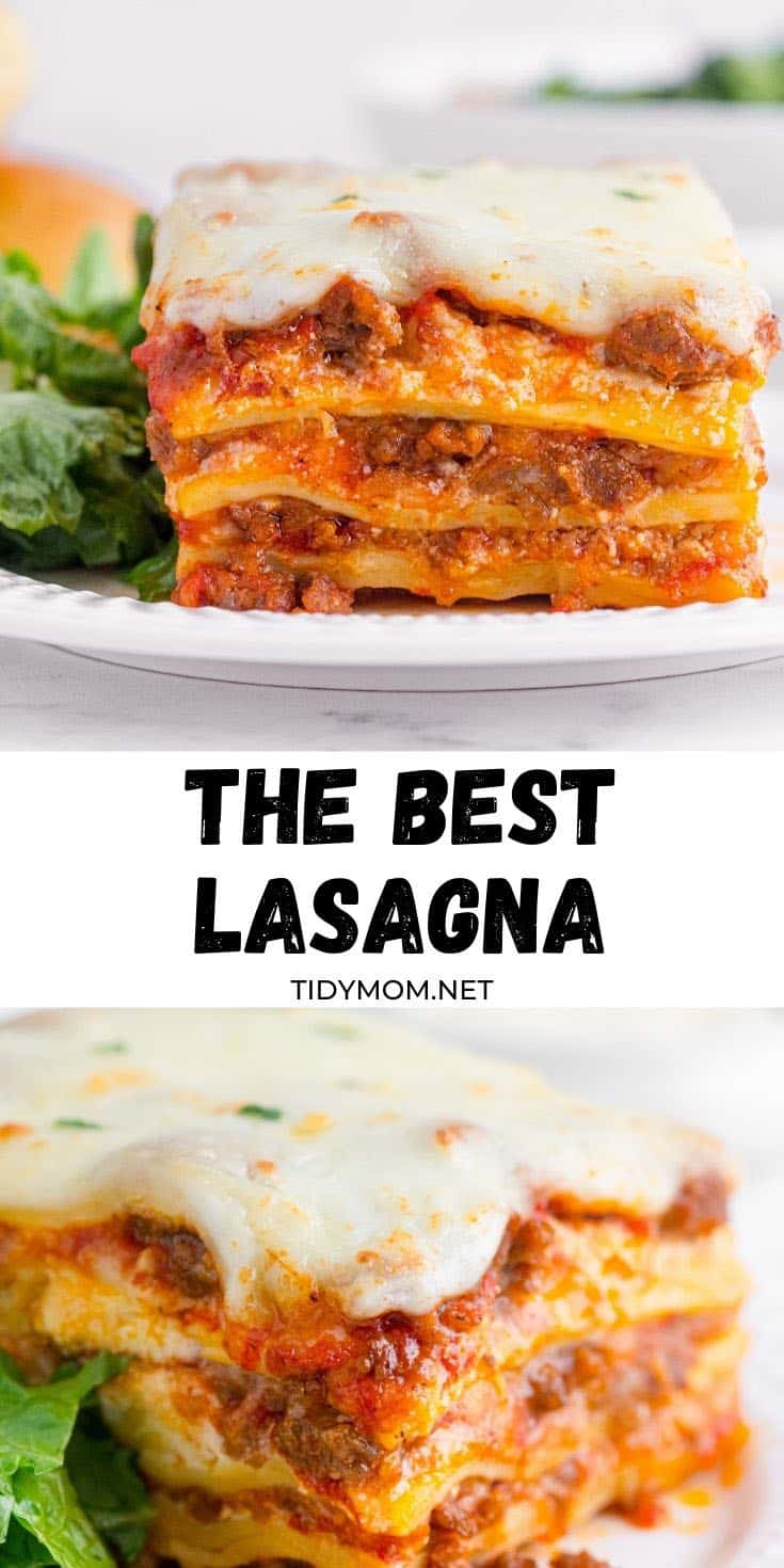 The Best Homemade Lasagna Recipe {VIDEO} - TidyMom®