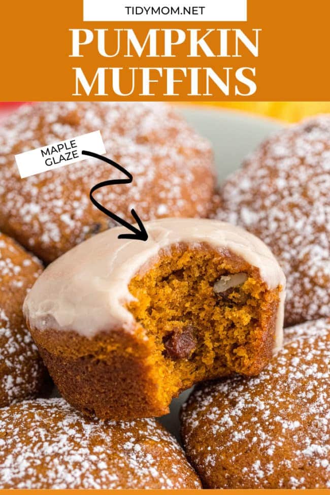 pumpkin muffin with bite out