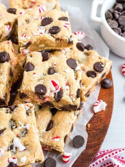platter of chocolate peppermint cookies