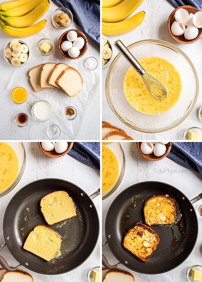 how to make french toast photo collage