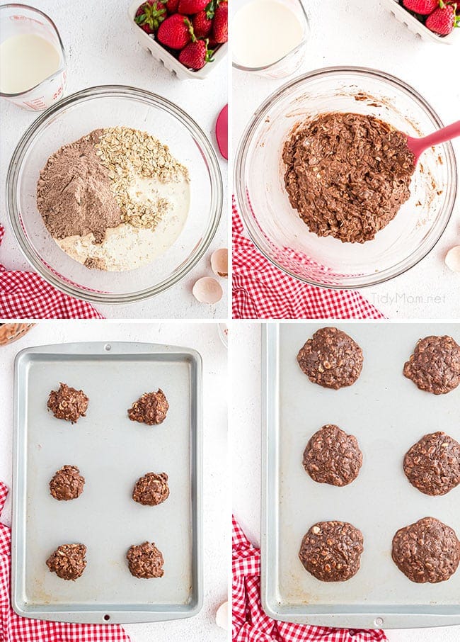 how to make oatmeal brownie cookies for chocolate shortcake