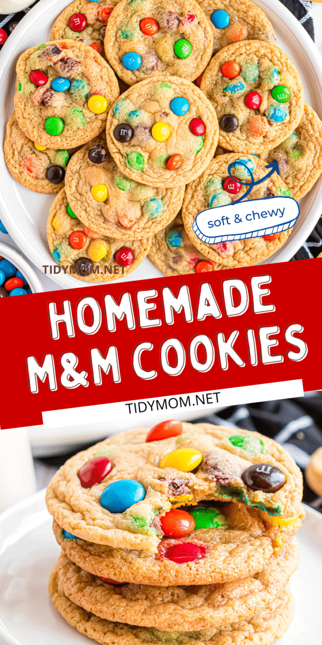 the best m&M cookies photo collage