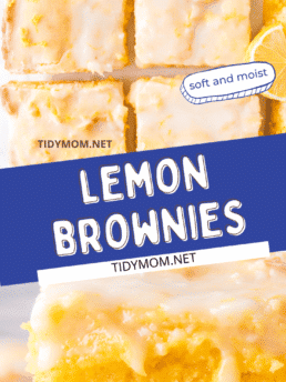 Easy Lemon Brownies photo collage