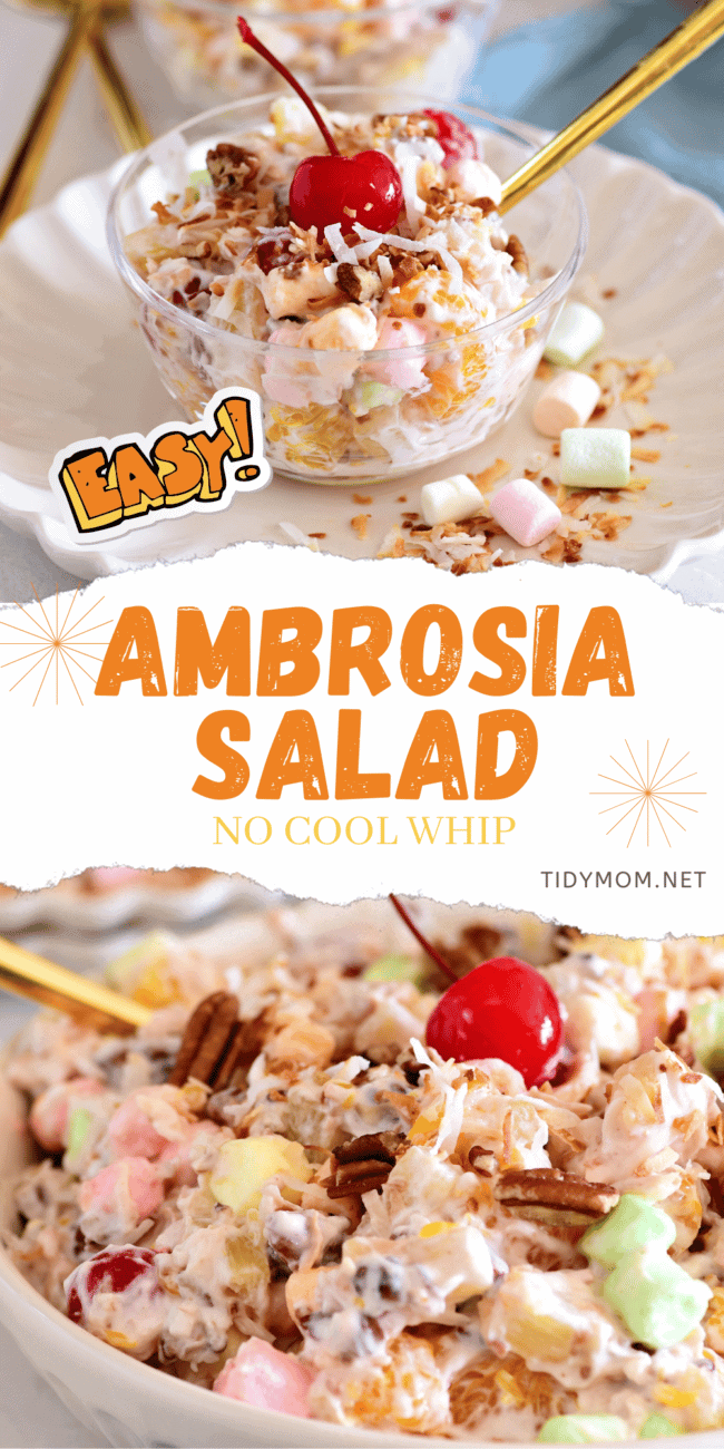 Easy Ambrosia Salad collage