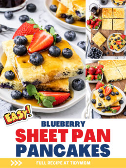 oven baked pan sheet pancakes photo collage