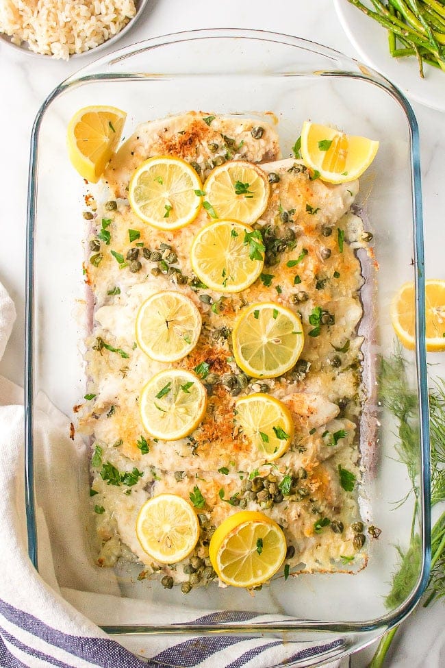 Parmesan Crusted Lemon Tilapia (Oven Baked) - TidyMom®