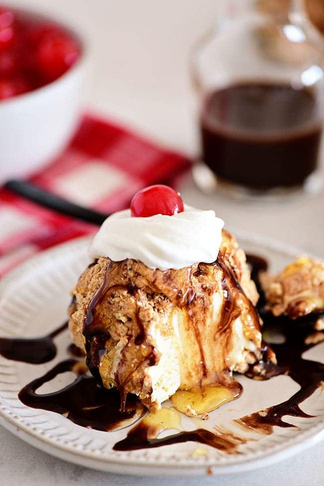 a serving of fried ice cream recipe without frying