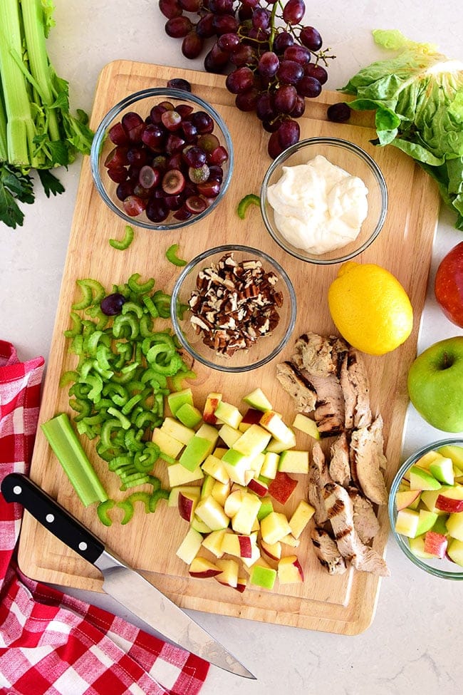 chicken waldorf salad ingredients