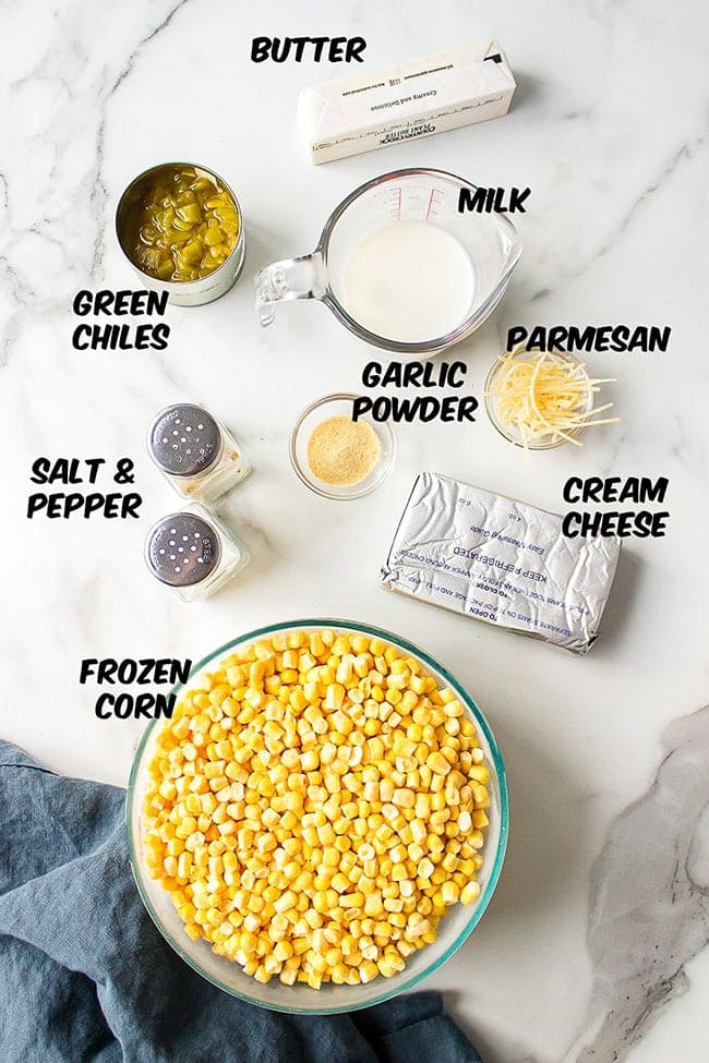 Creamy Corn Recipe ingredients