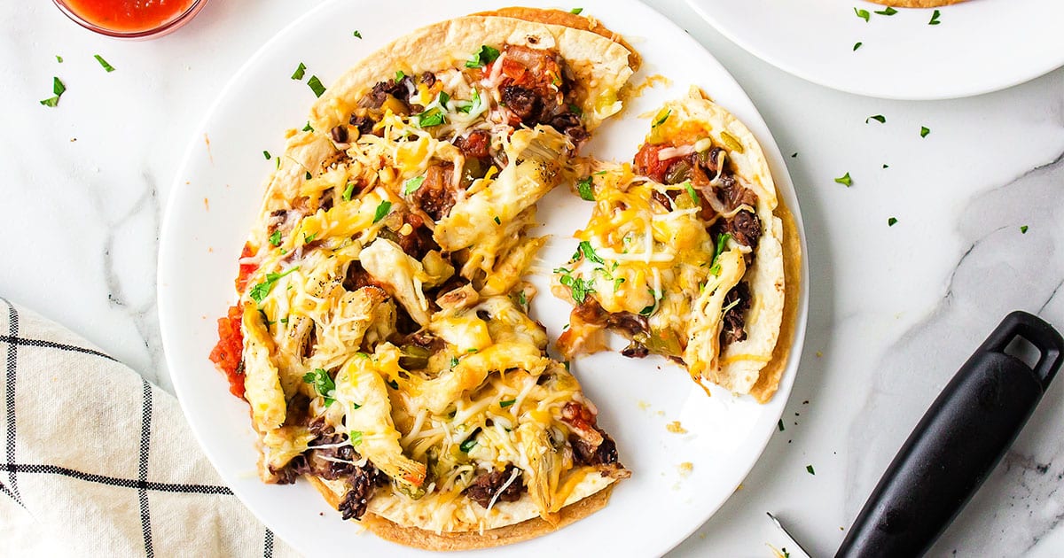 Mexican Black Bean Pizza Recipe