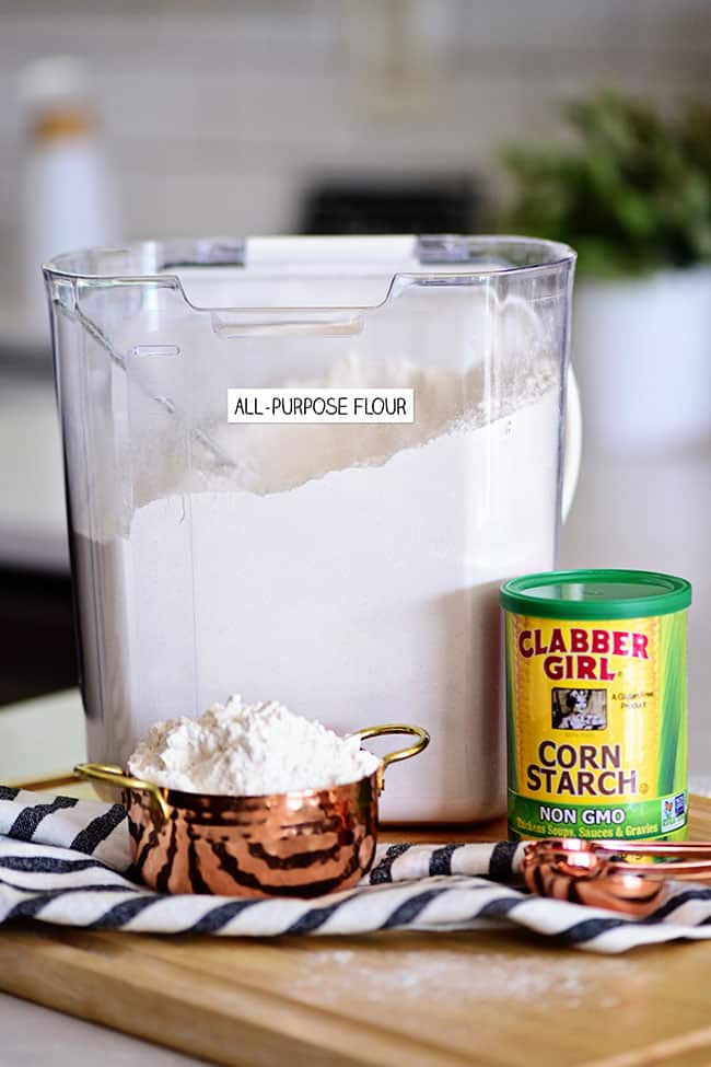 all-purpose flour and cornstarch aka homemade cake flour