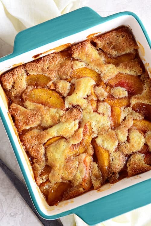 Easy Peach Cobbler {+VIDEO} TidyMom®