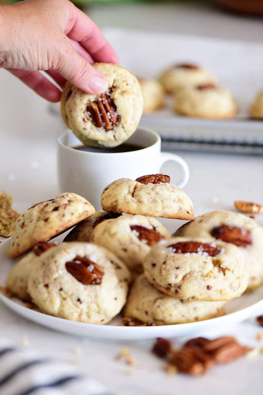 Butter Pecan Cookies (with Glazed Pecans) - TidyMom®