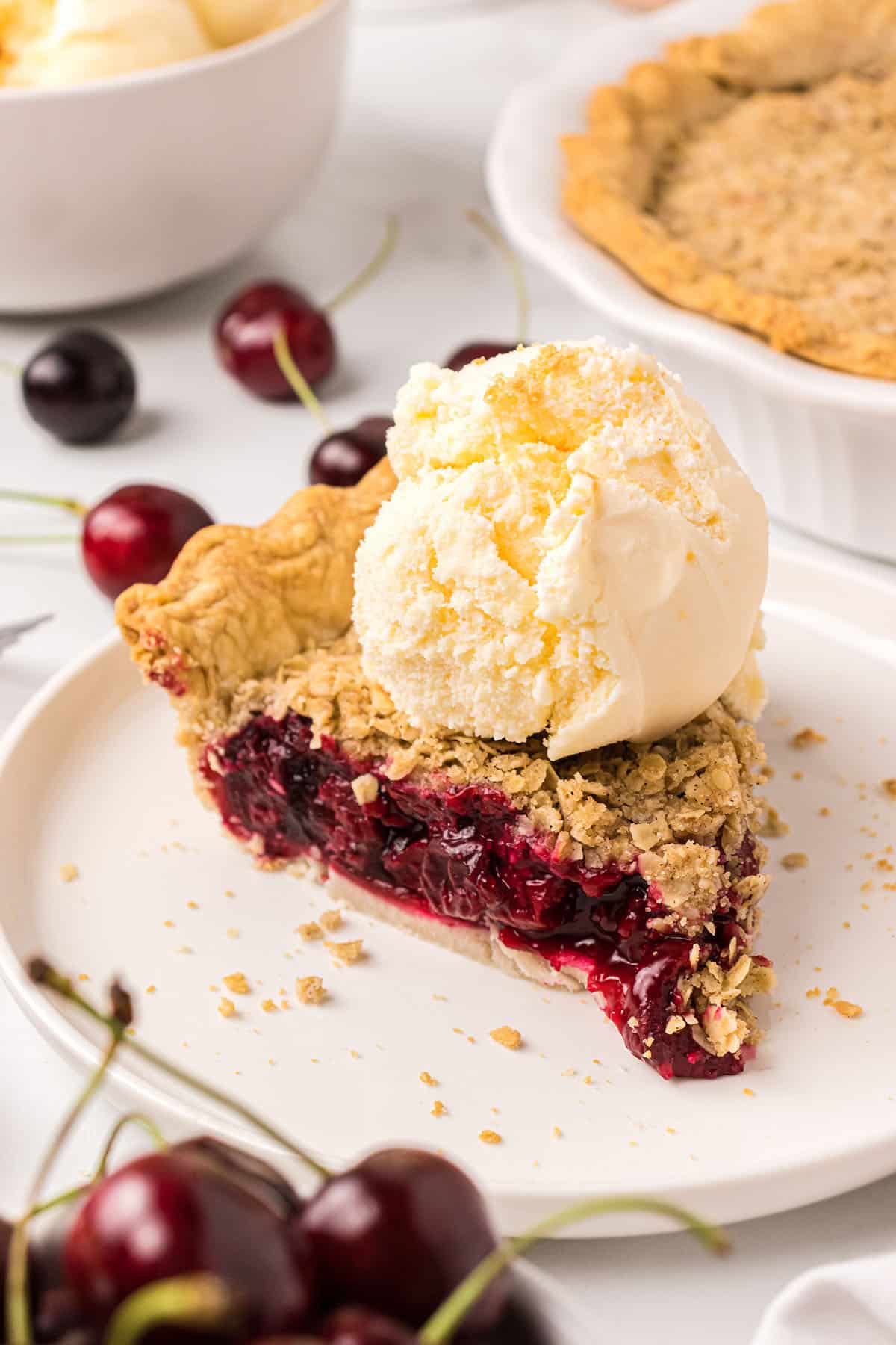 Cherry Crumb Pie (with frozen tart cherries) - TidyMom®