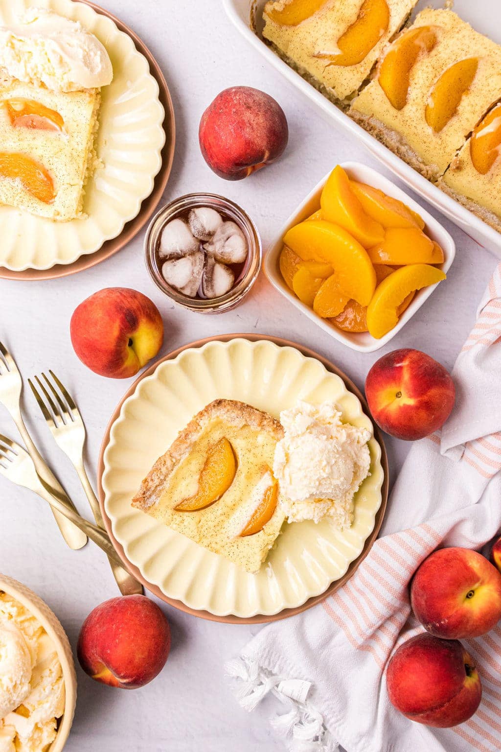 Peach Kuchen (German Peach Cake) - TidyMom®