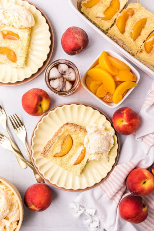 Peach Kuchen (German Peach Cake) - TidyMom®