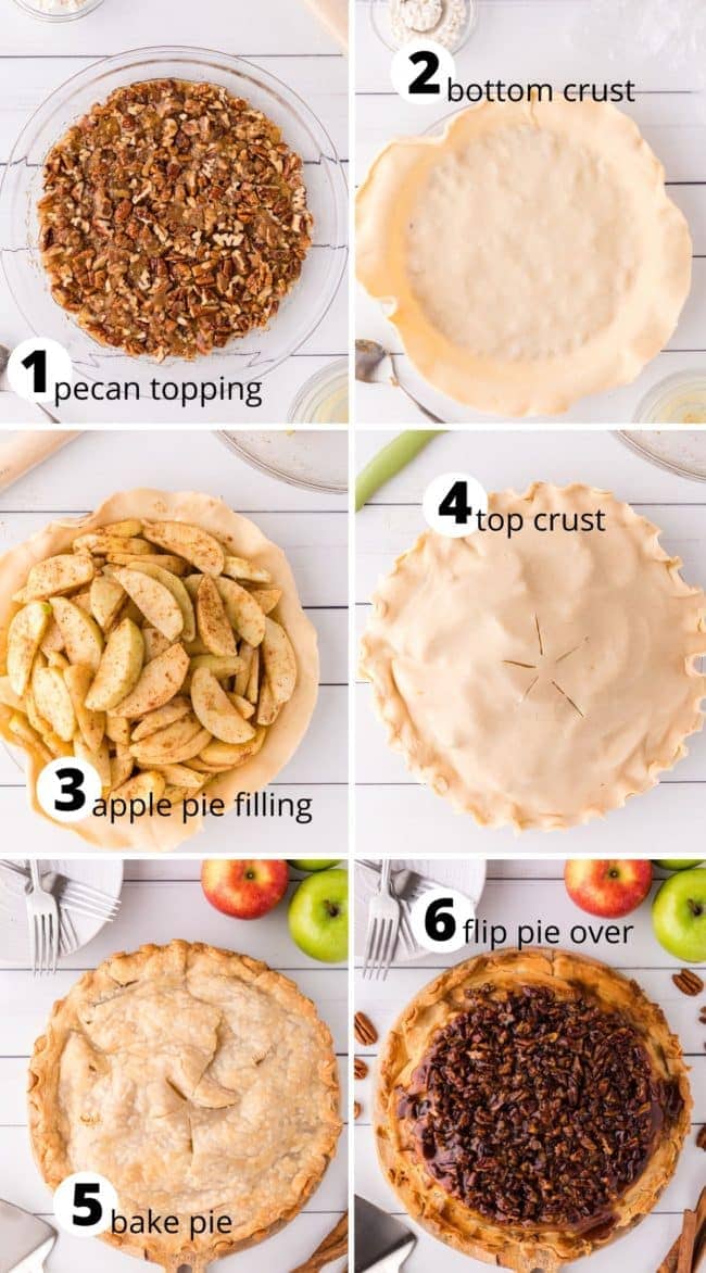 how to make a Upside-Down Pecan Apple Pie