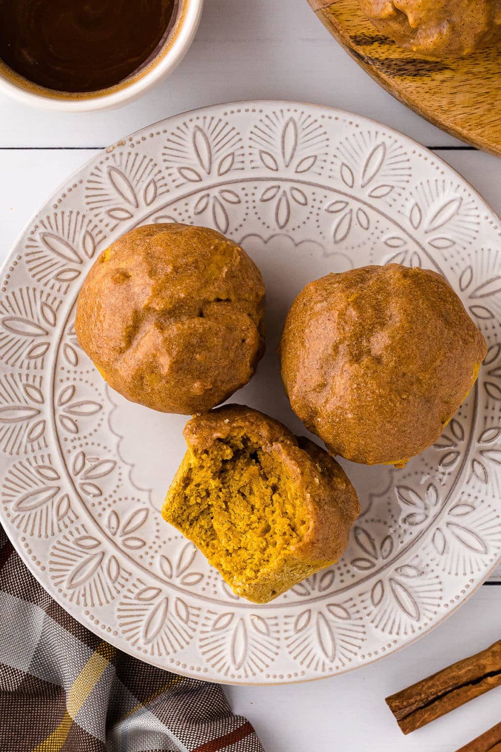 Glazed Pumpkin Doughnut Muffin Recipe