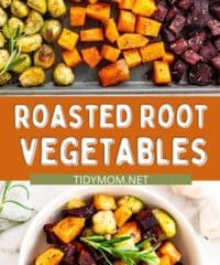 oven roasted roasted Fall root vegetables