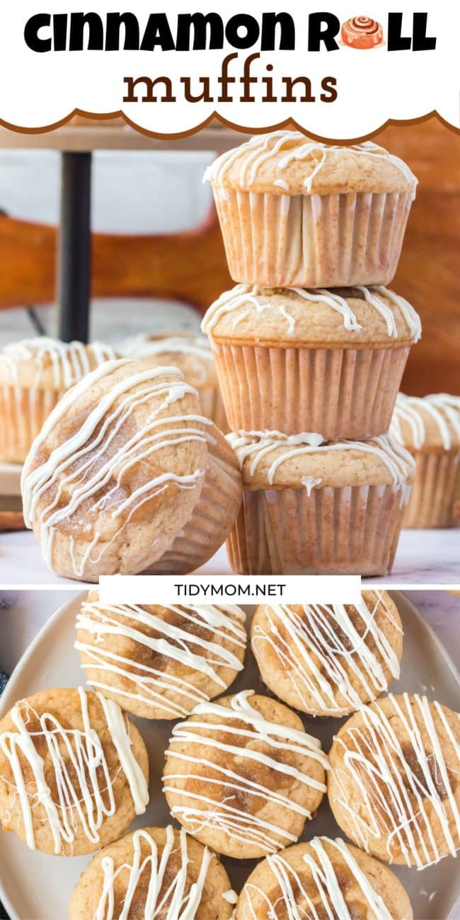 cinnamon muffin collage