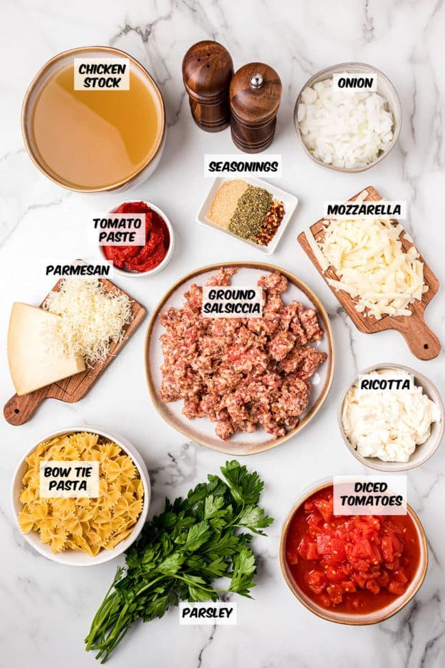 Easy lasagna soup ingredients
