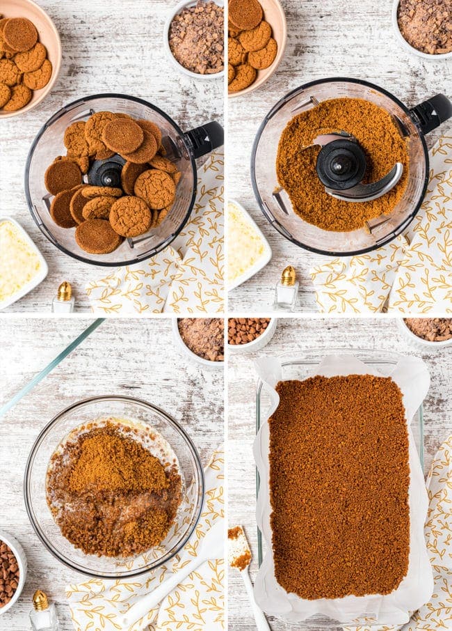 how to make gingersnap crust photo collage
