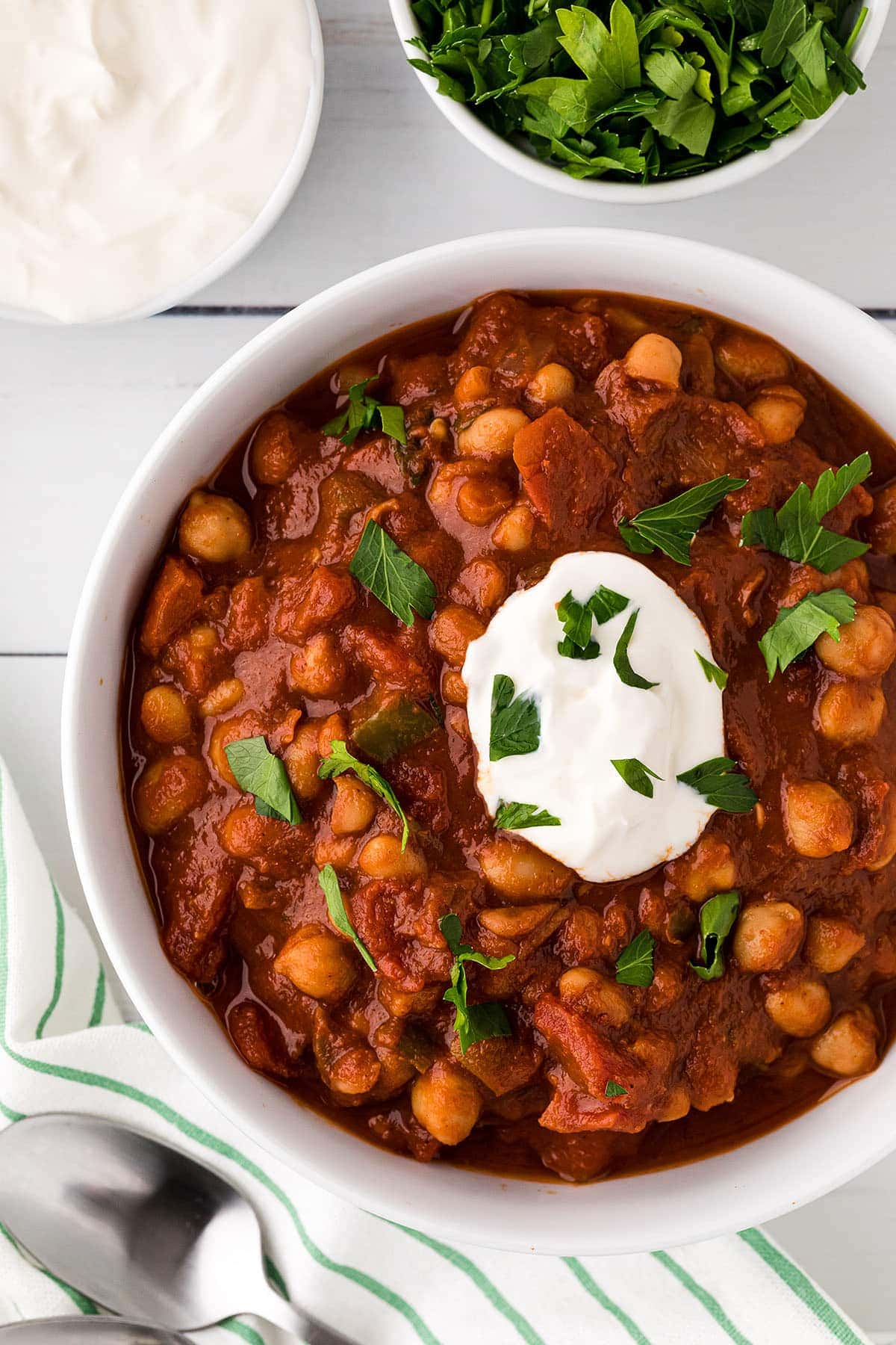 image of Smoky Vegetarian Chili recipe by Tidy Mom
