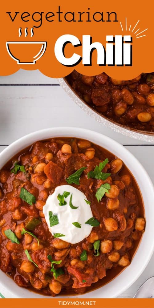 Smoky Vegetarian Chili & Fire Roasted Tomatoes TidyMom®