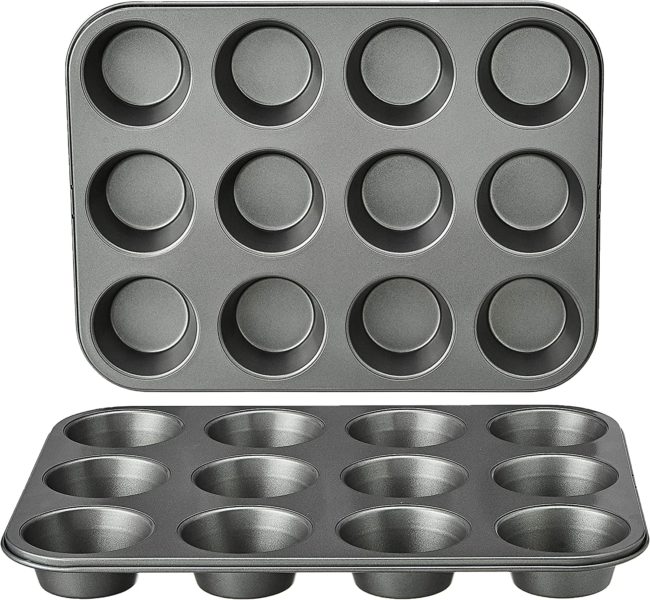 12- cup muffin pans