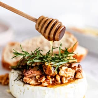 Honey And Walnut Baked Brie Appetizer Recipe - TidyMom®