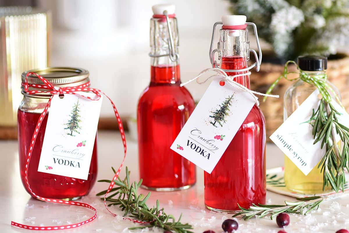 Cranberry Vodka Infusion (Homemade Flavored Vodka Gifts) - TidyMom®