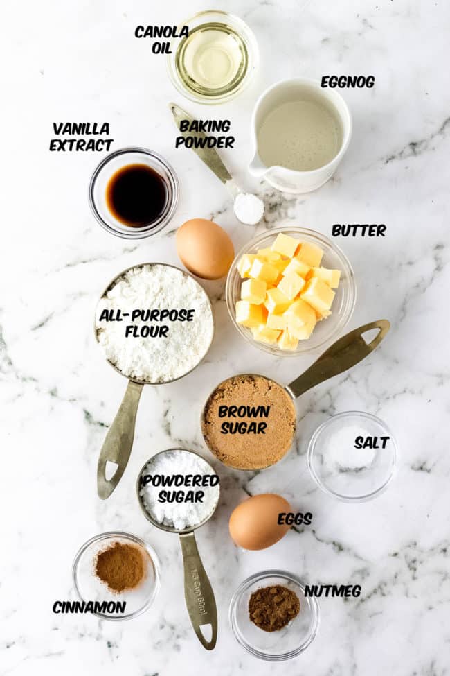 eggnog cupcake ingredients