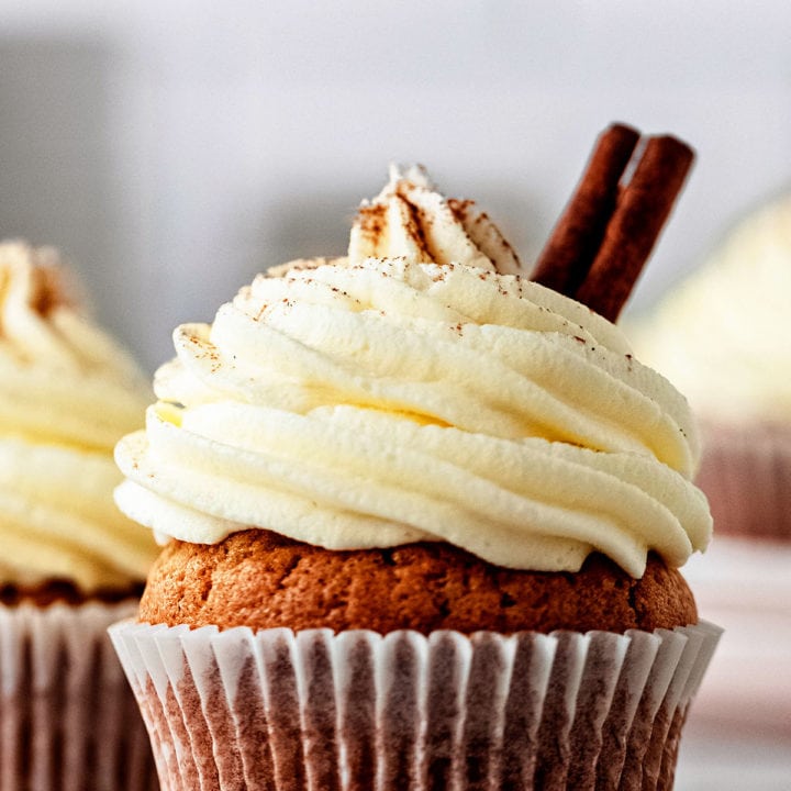 cupcake with beautifully piped buttercream