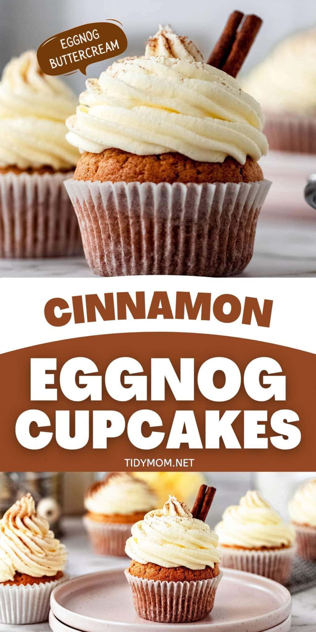 Eggnog Cupcakes With Eggnog Buttercream Frosting TidyMom®