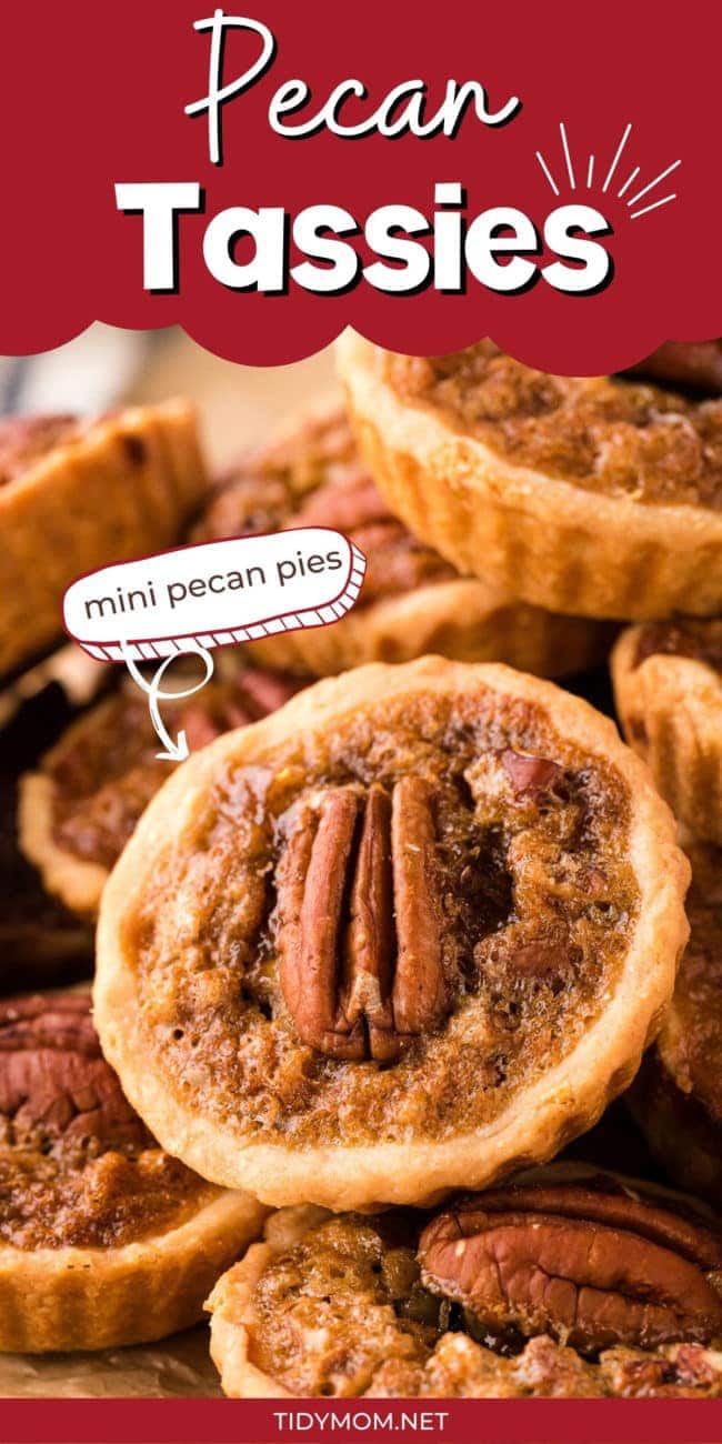a pie of mini pecan pies
