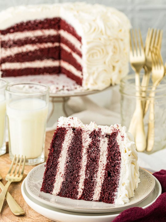 Red Velvet Poke Cake - Brown Eyed Baker