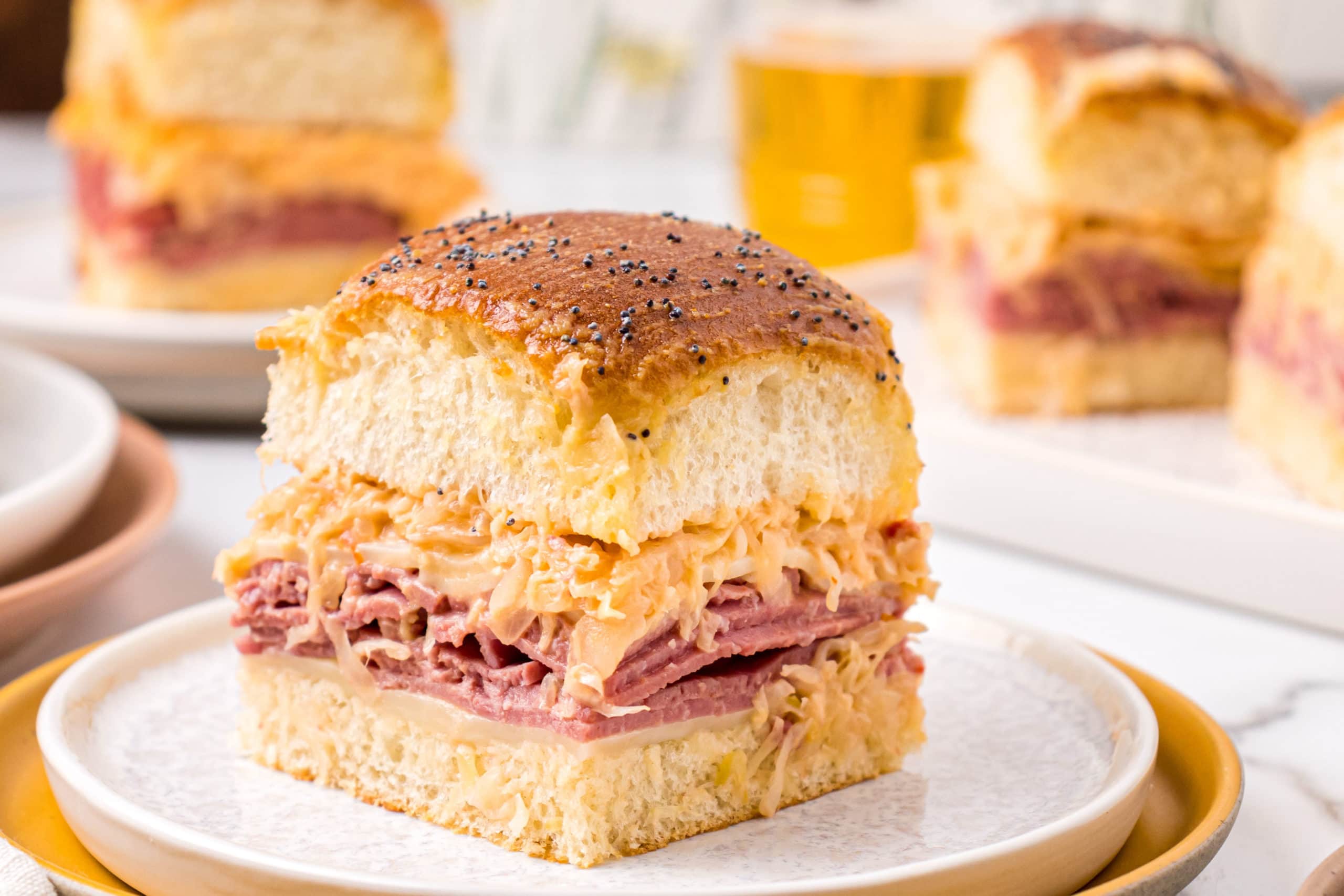 Reuben Sliders With Corned Beef TidyMom®