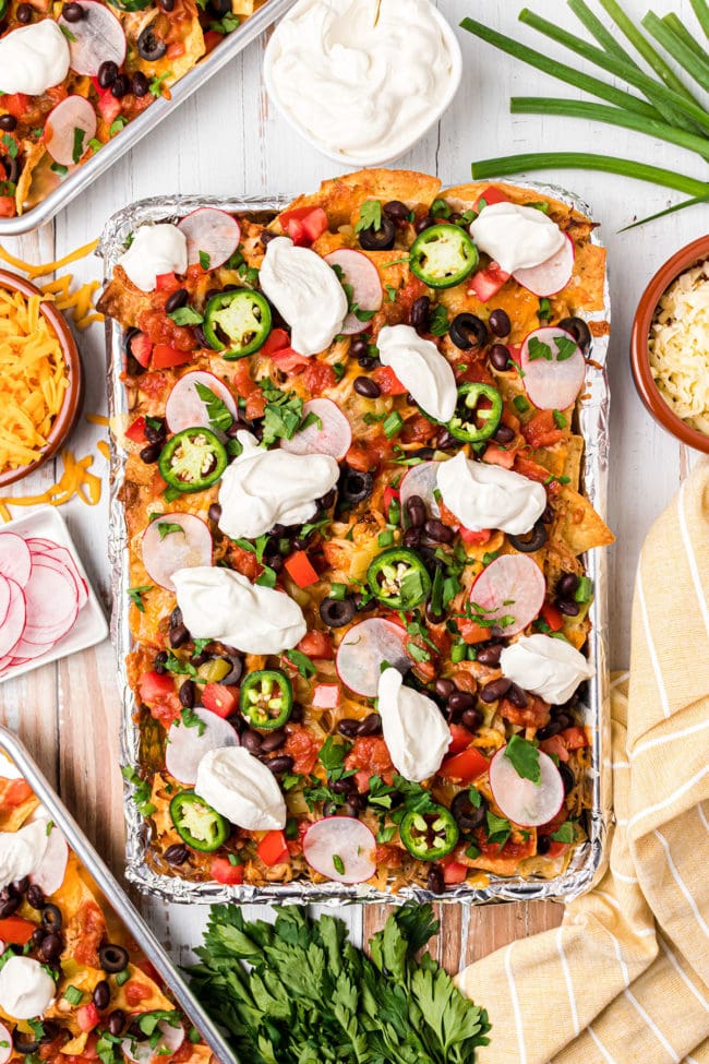 sheet pan baked nachos