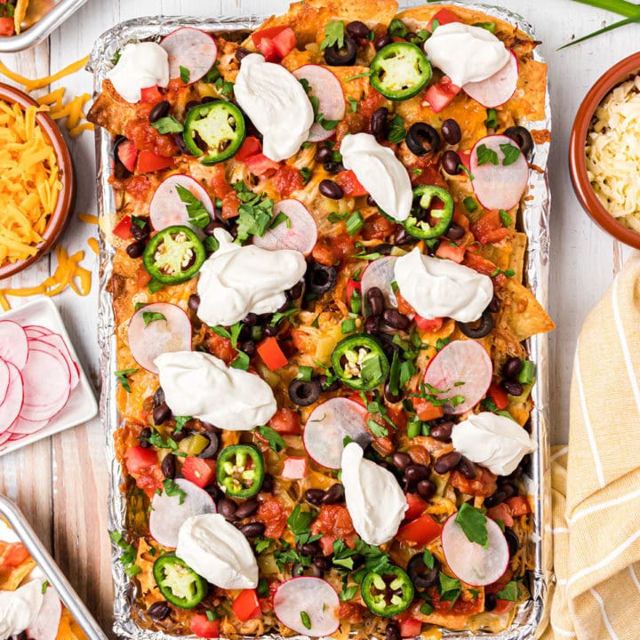 sheet pan baked nachos