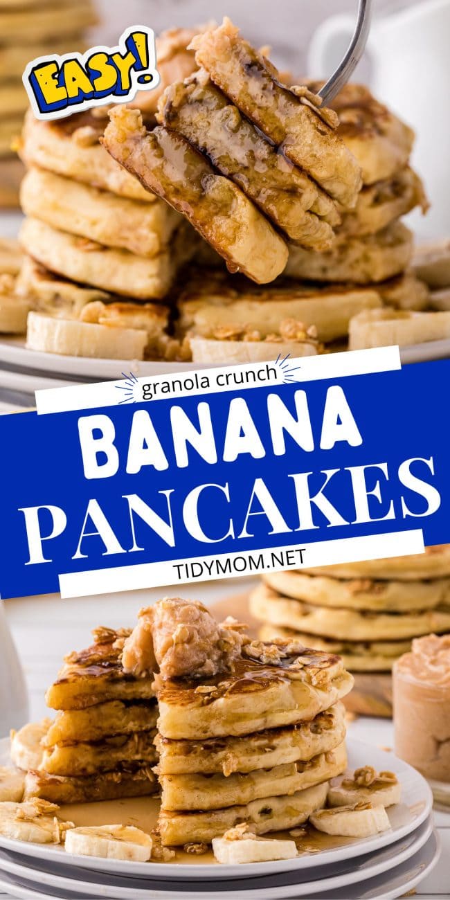 banana pancake photo collage