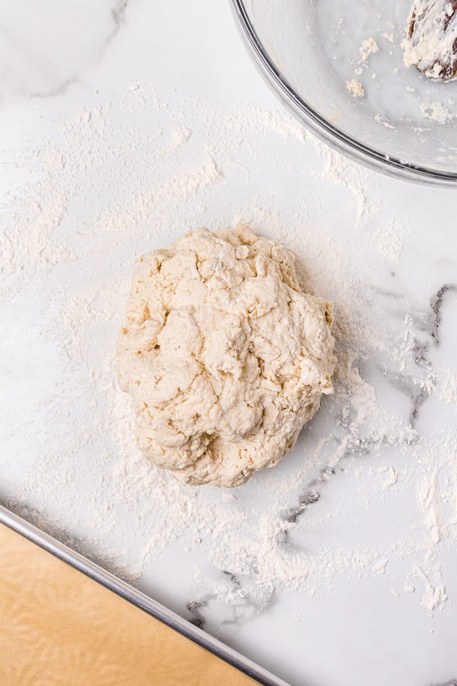 how to make Irish soda bread step 3 dough ball kneaded
