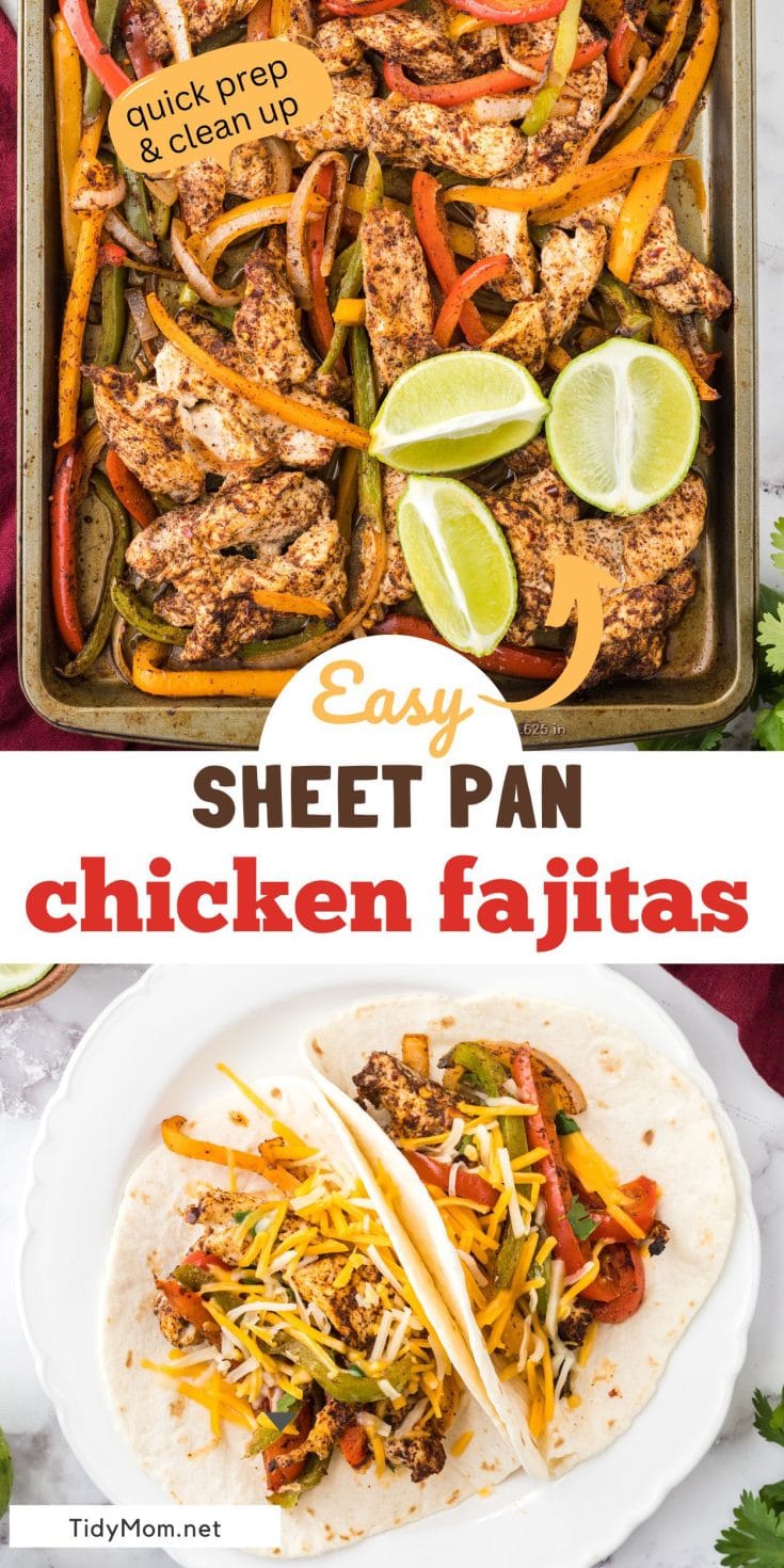 Sheet Pan Fajitas With Chicken - TidyMom®