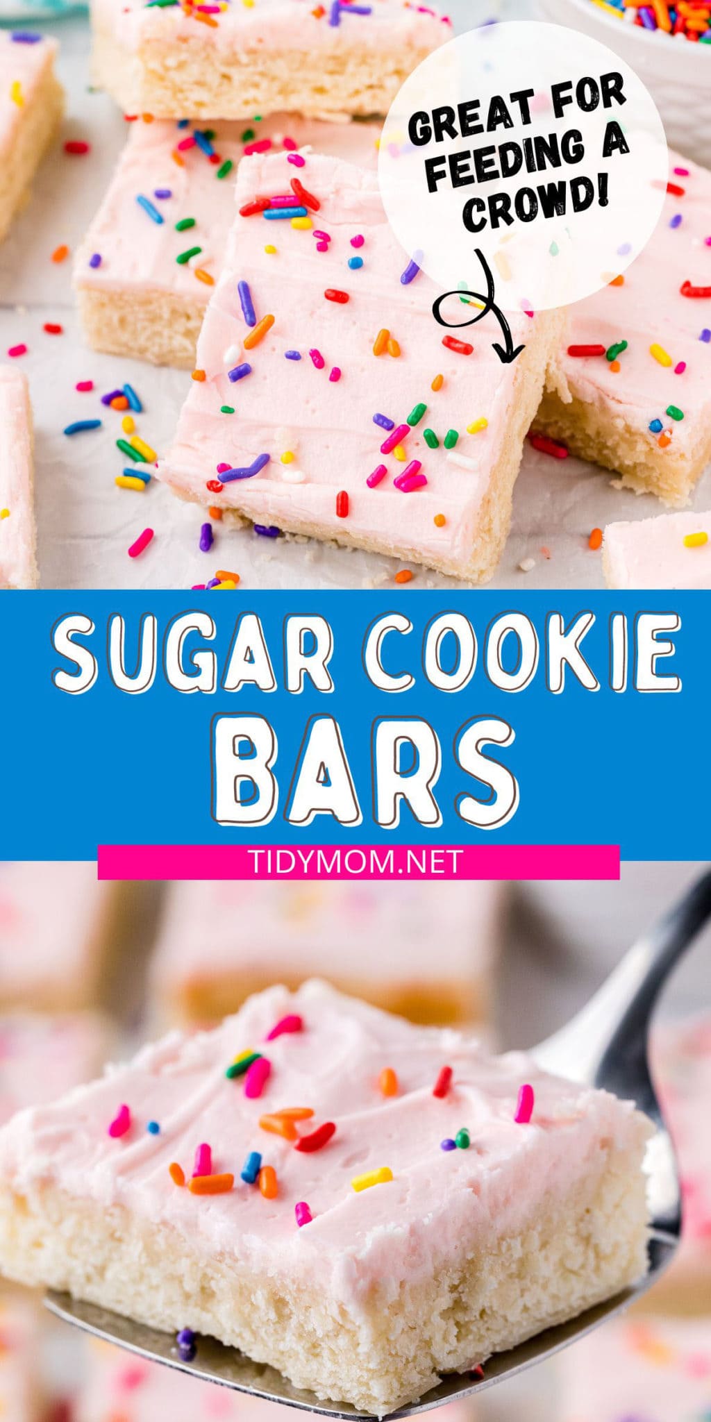 Easy Sugar Cookie Bars Recipe With Cream Cheese - TidyMom®